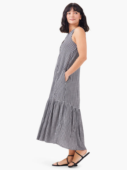 Drapey Gingham Dress