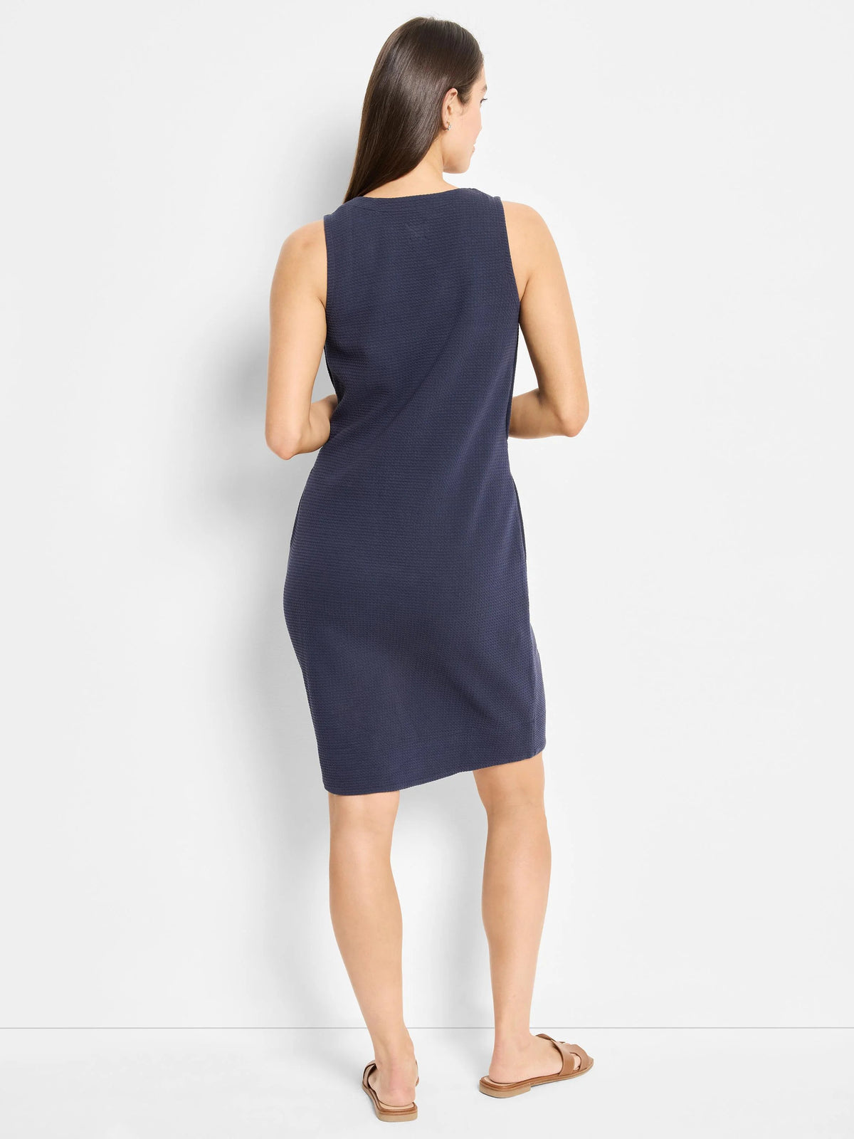 Textured Button Dress