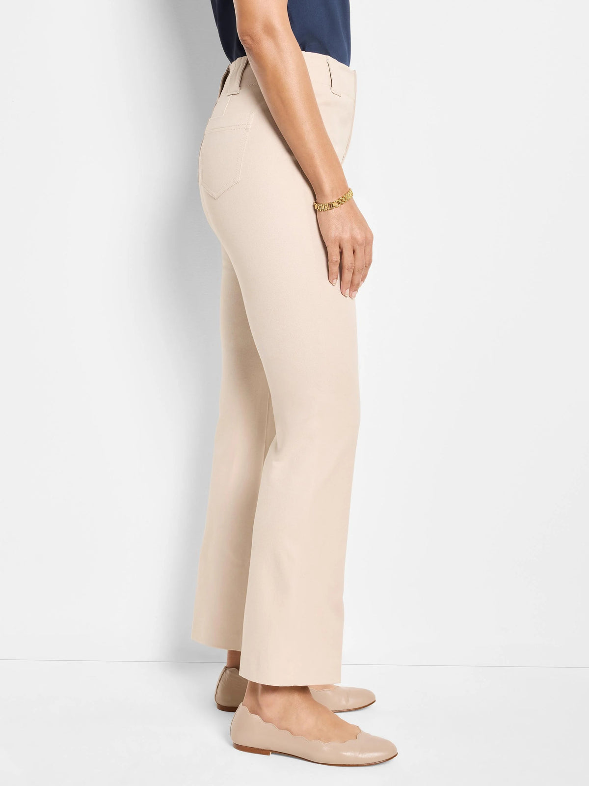 Plaza Demi Boot Cotton Bi-Stretch Ankle Pant