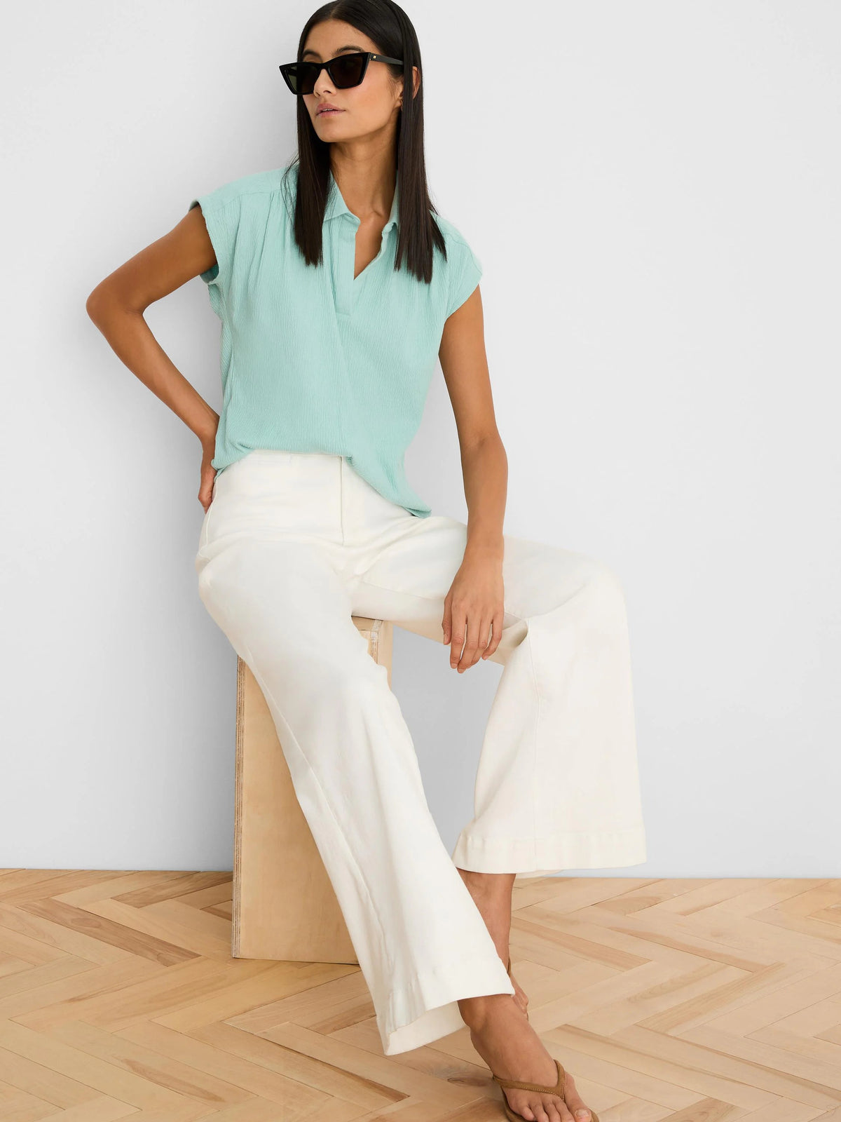 Coastal Crinkle Top