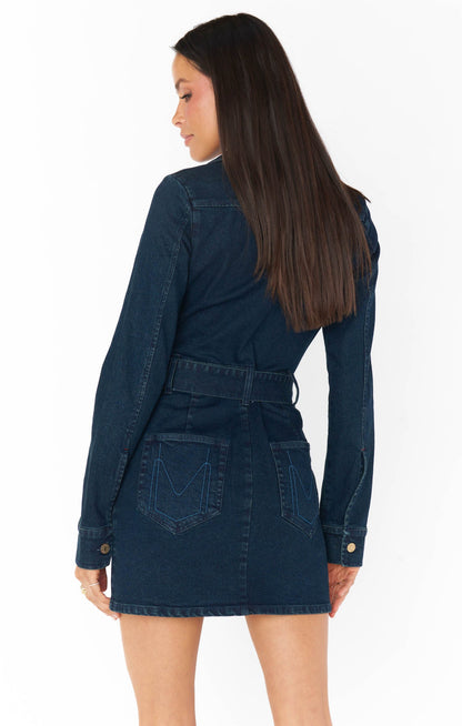 Outlaw Long Sleeve Dress ~ Thunder
