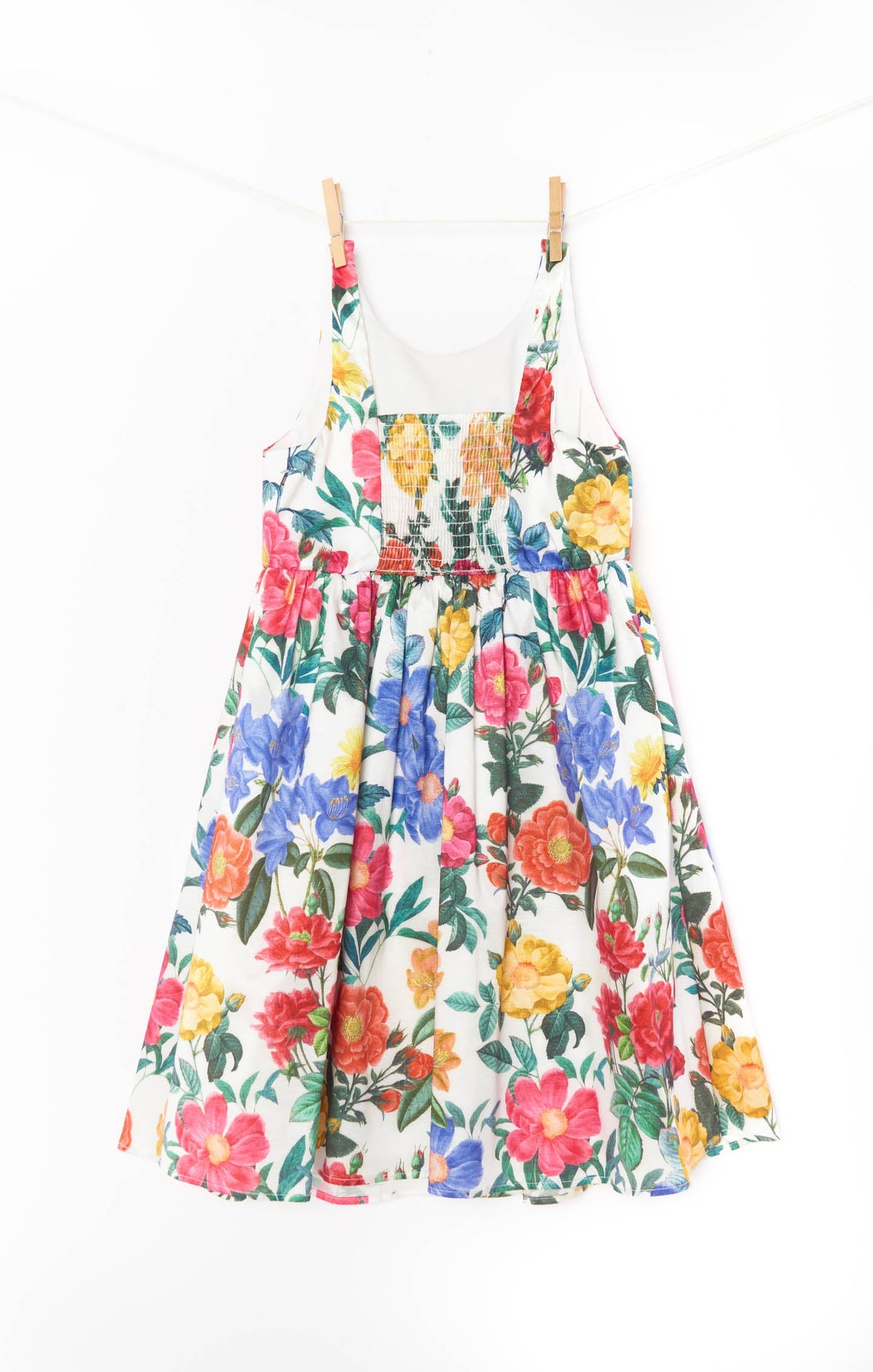 Bow Mini Dress ~ Charm Peony White Taffeta