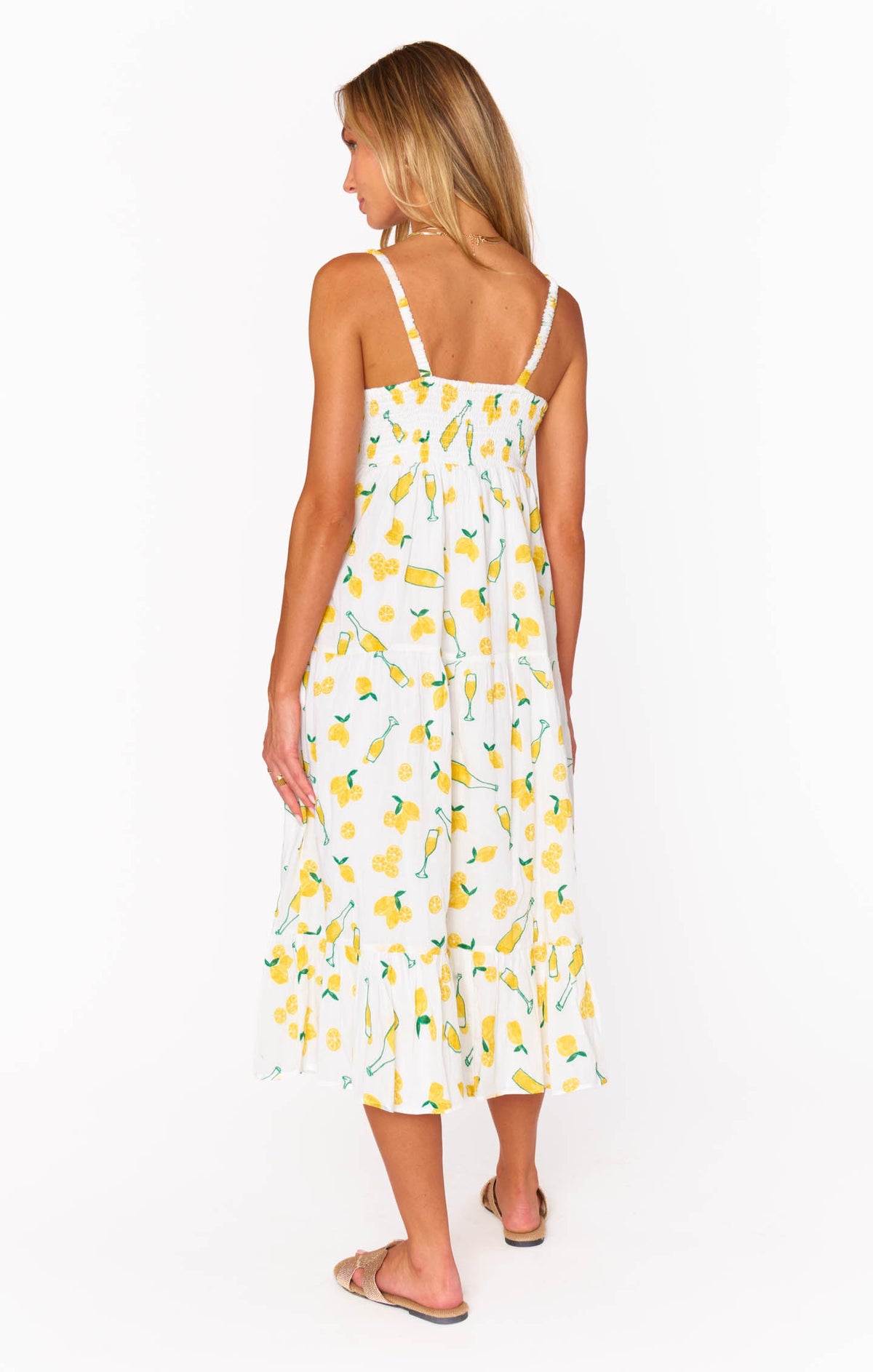 Summer Fling Midi Dress ~ Limoncello Embroidery