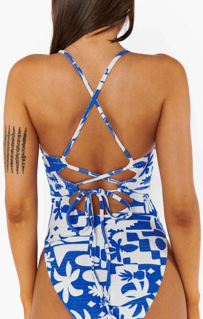 Positano One Piece ~ Santorini Contour Scrunch
