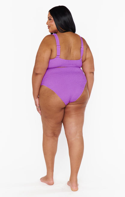 Hot Tub Top ~ Ultra Violet Scrunch