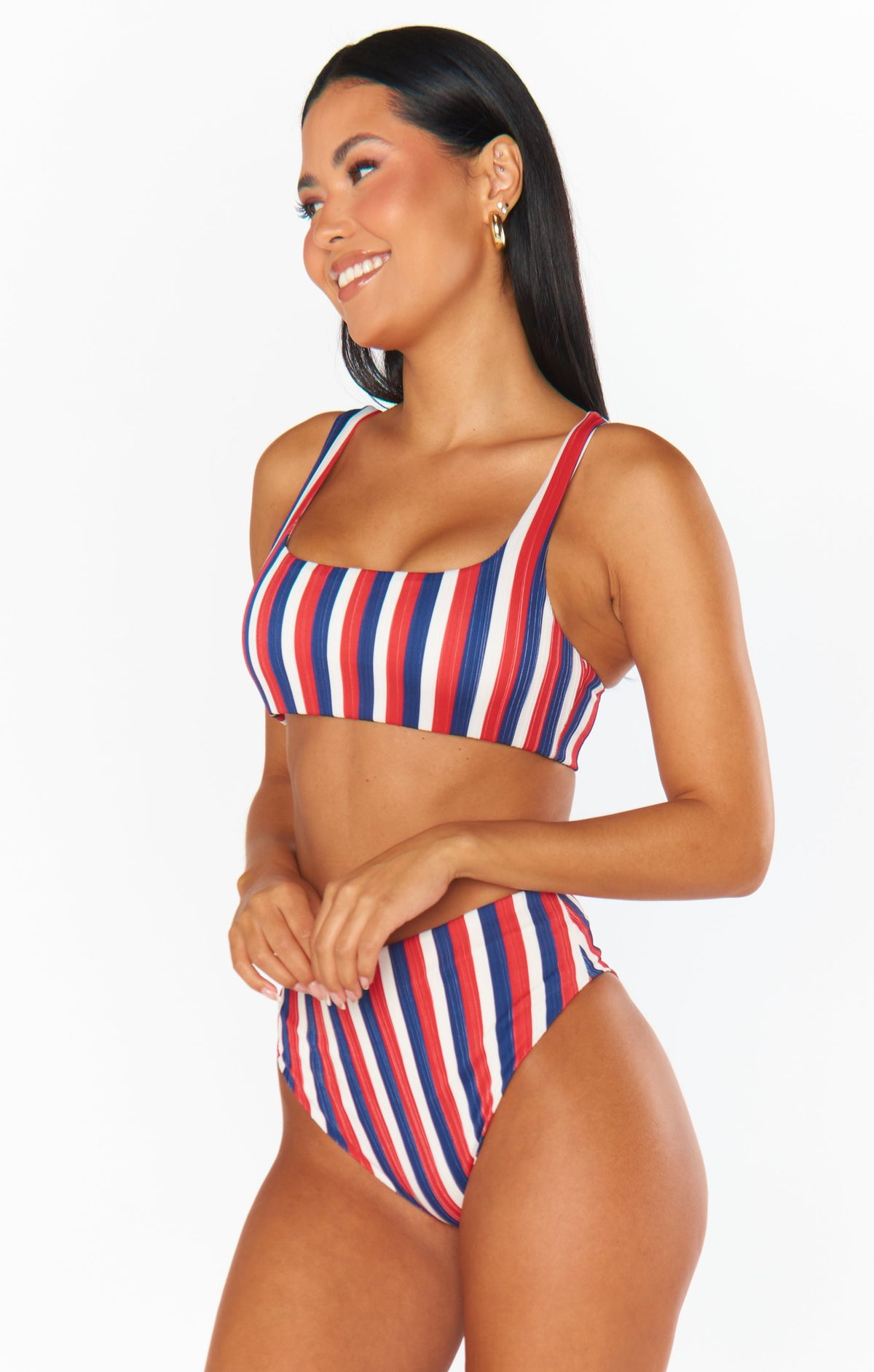 Sail Bottom ~ Americana Stripe Micro Rib