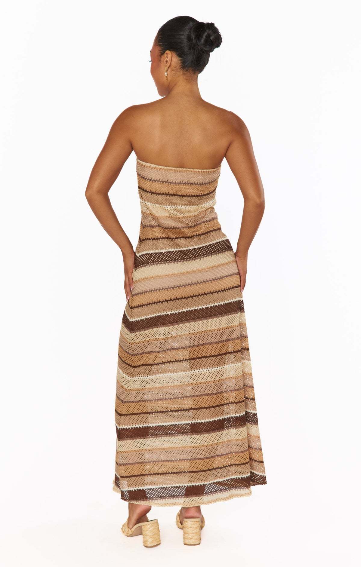 Taylor Tube Dress ~ Neutral Crochet