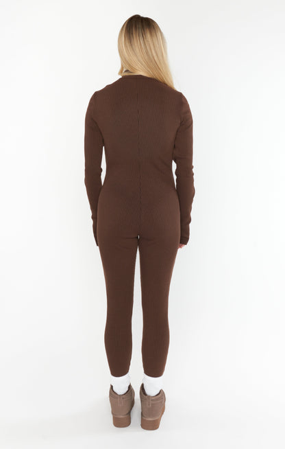 Lodge Onesie ~ Winter Rib Chocolate