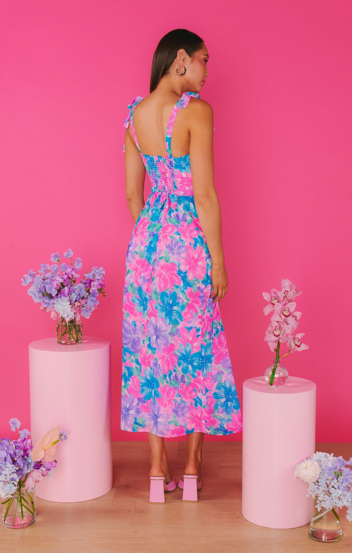 Willow Midi Dress ~ Garden Party Girly