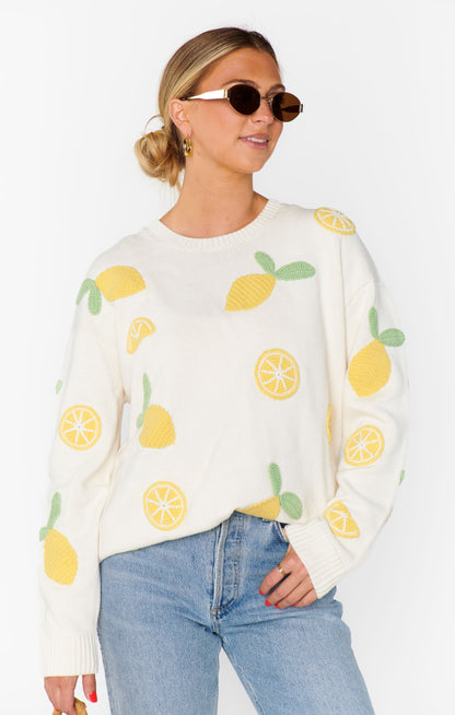 Go To Sweater ~ Lemon Sorbet Knit