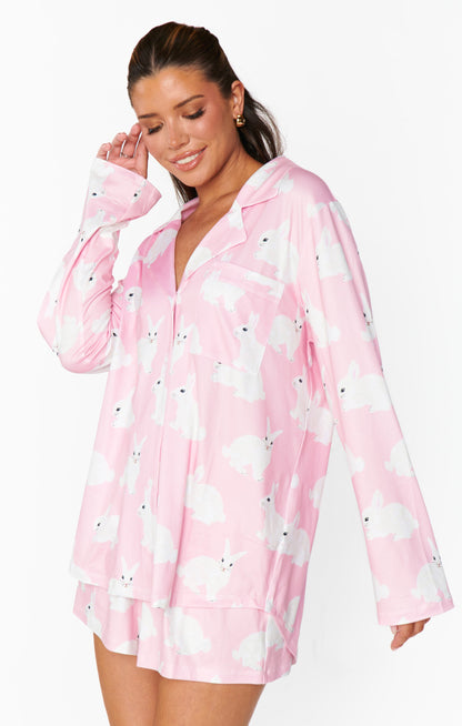 Favorite PJ Set ~ Pink Bunnies Jersey