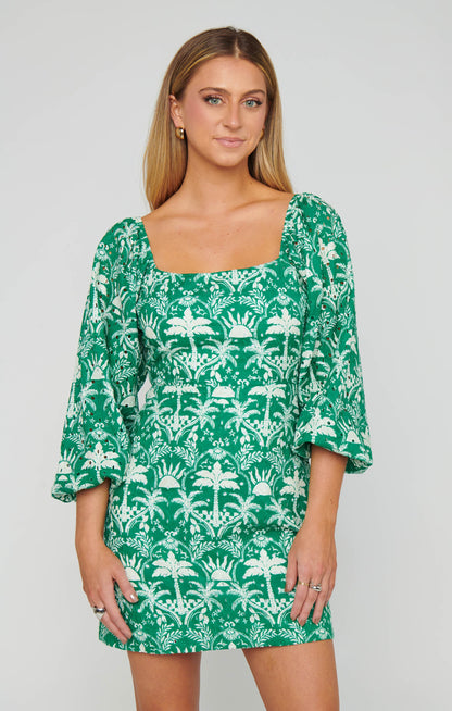 Tamara Tie Back Dress ~ Tiki Palms