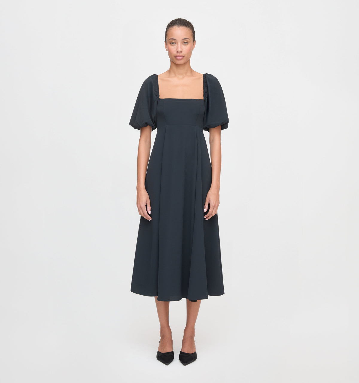 The Matilda Dress - Black Crepe