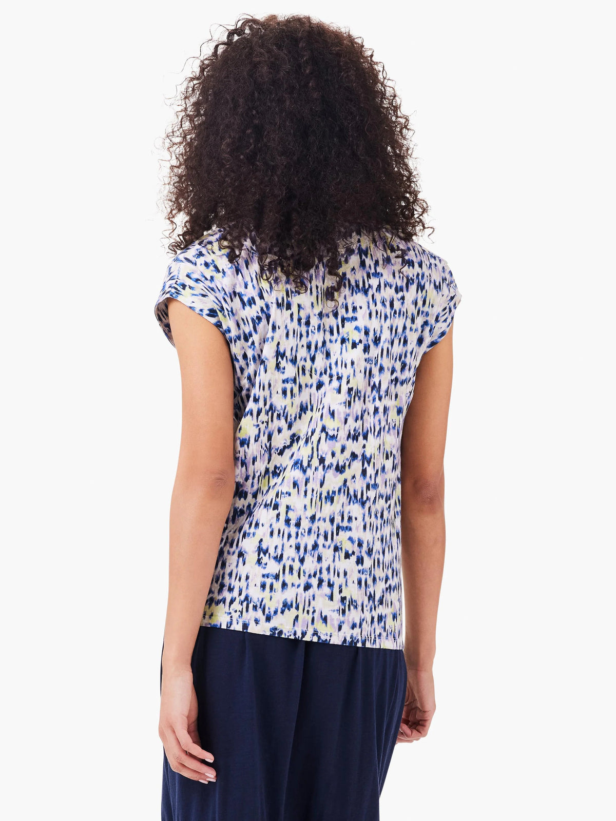 NZT Abstract Ikat V-Neck Tank