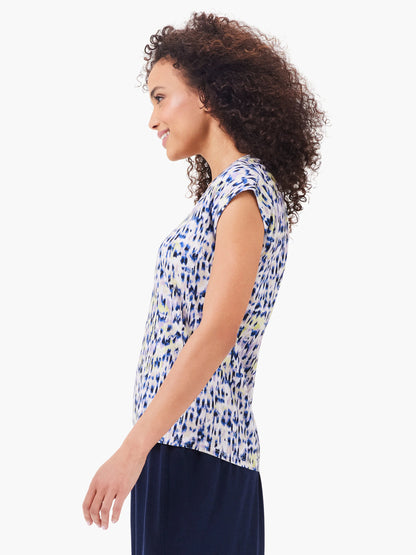 NZT Abstract Ikat V-Neck Tank