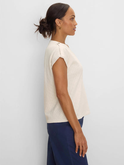 NZT Lace Knit Cap Sleeve Tee