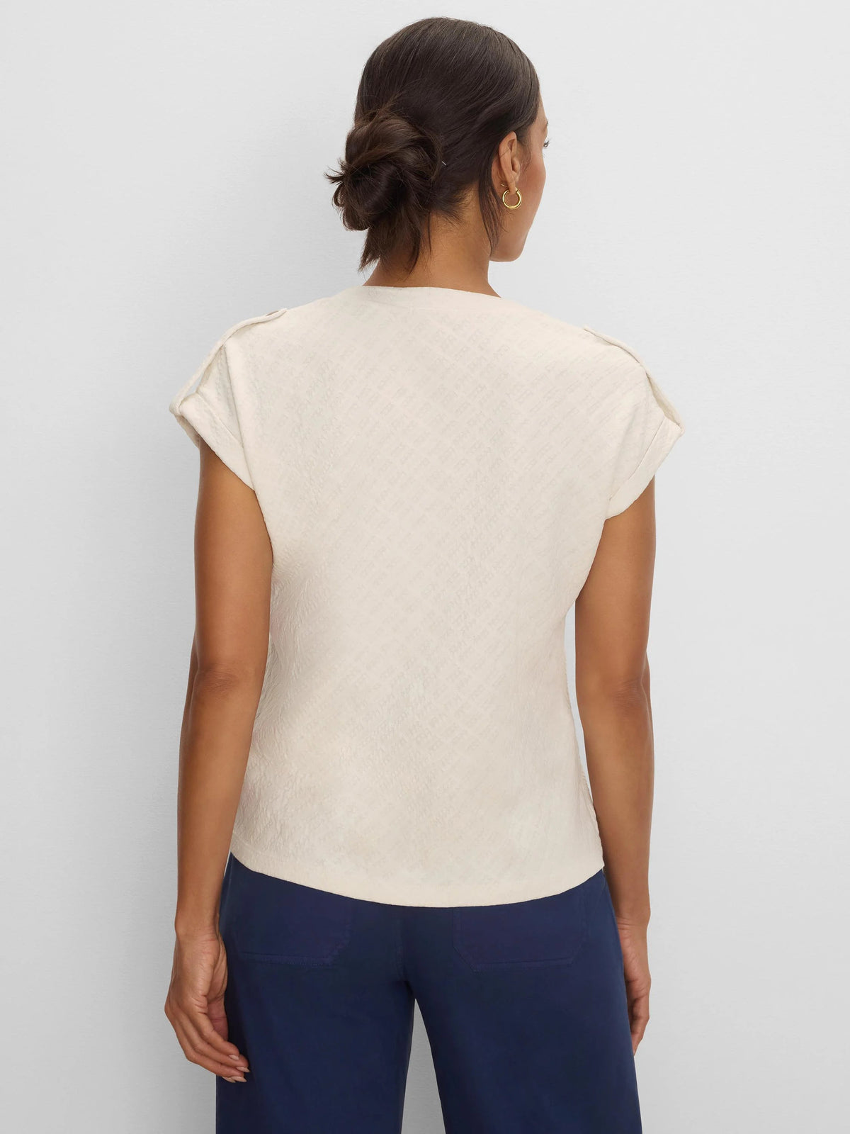 NZT Lace Knit Cap Sleeve Tee