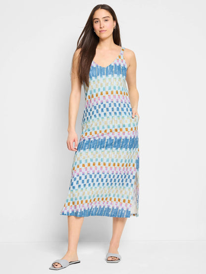 NZT Painted Blocks V-Neck Tank Dress