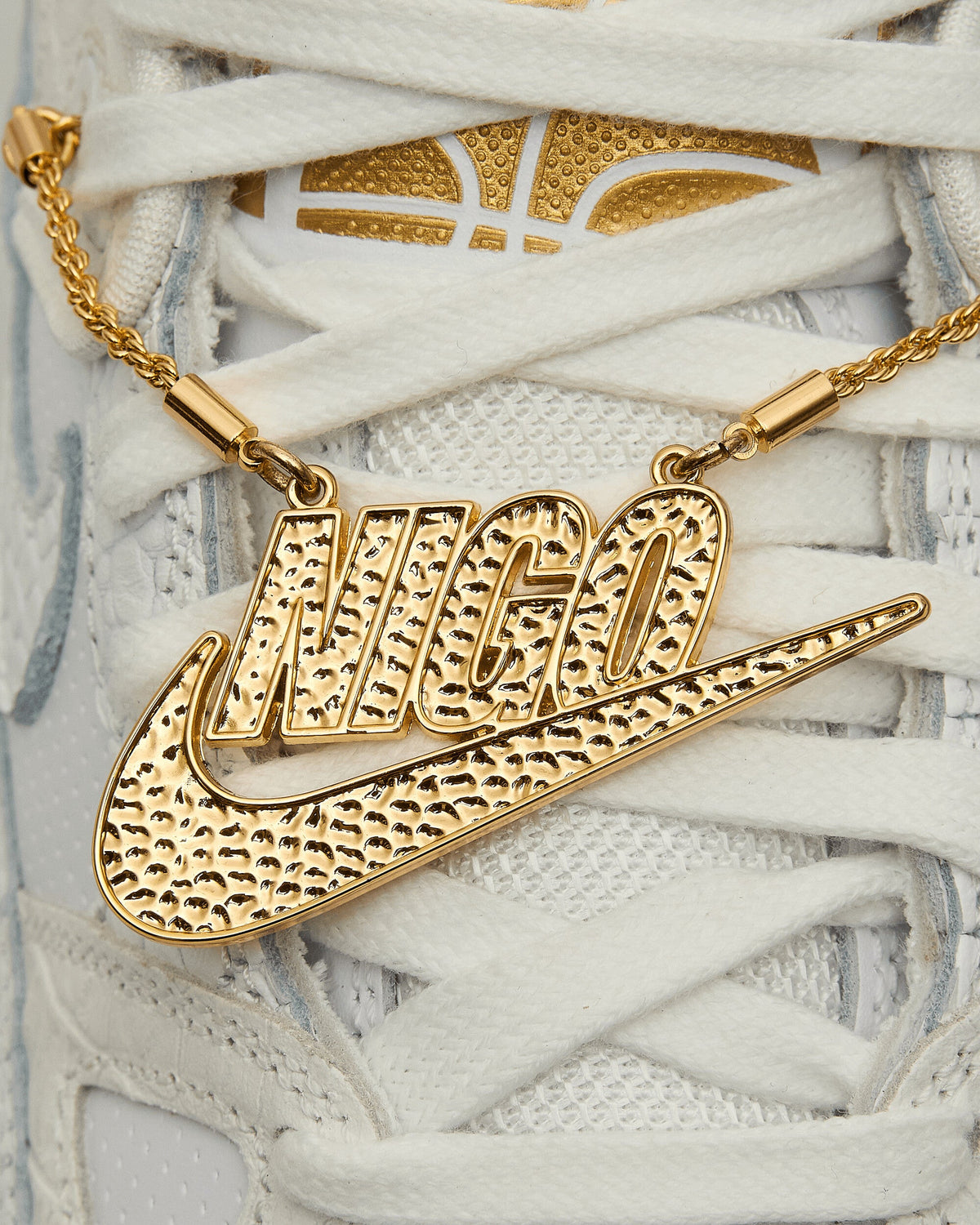 NIGO Air Force 3 Low Sneakers White / Metallic Gold