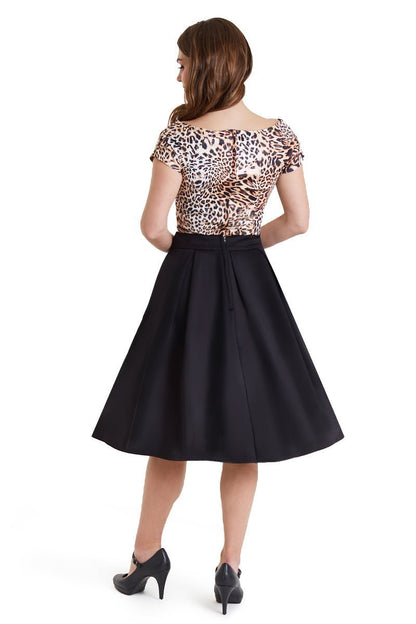 Lilian Off Shoulder Leopard Print Top