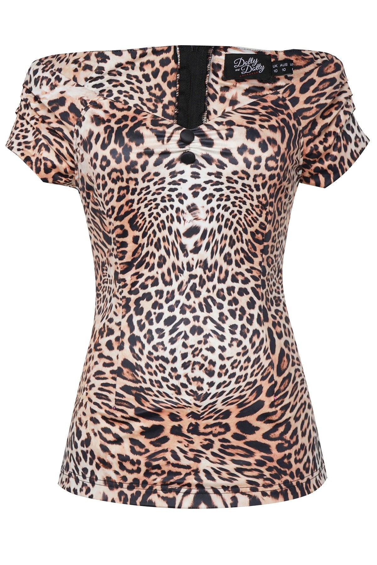 Lilian Off Shoulder Leopard Print Top