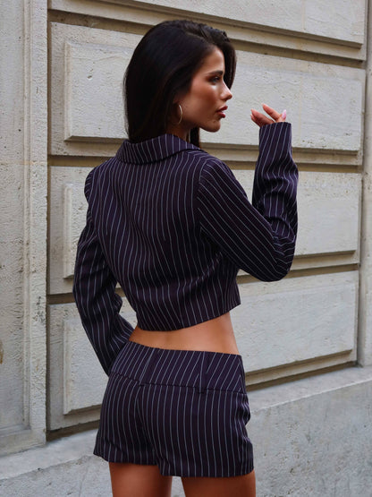 Pip Blazer Brown Stripe