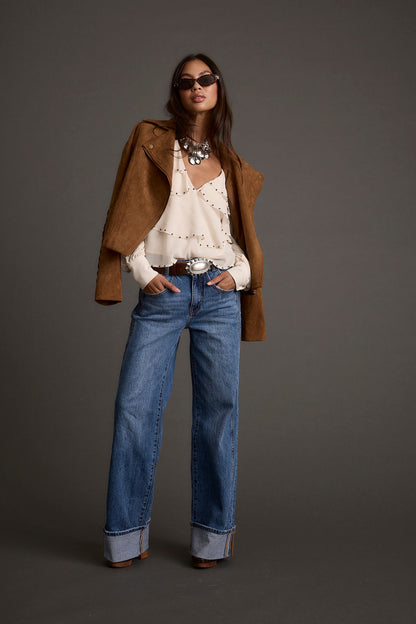Presley Cuffed Straight Leg Denim
