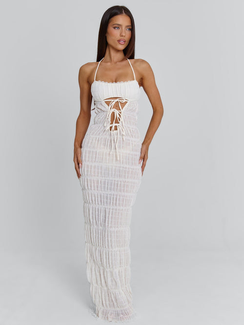 Priane Maxi Dress White
