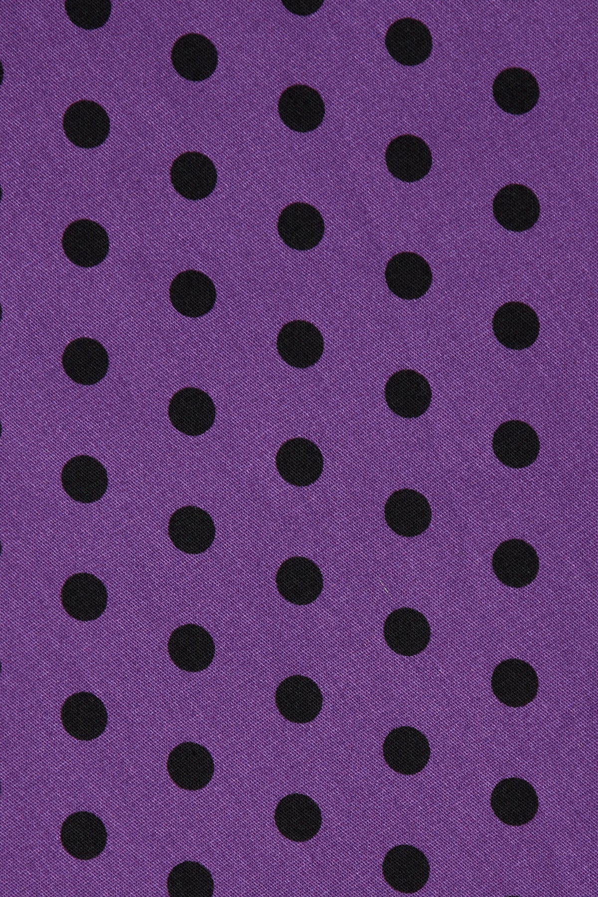Darlene Purple & Black Polka Dot Circle Dress