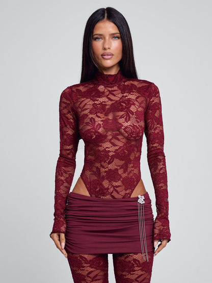 Roselle Bodysuit Wine
