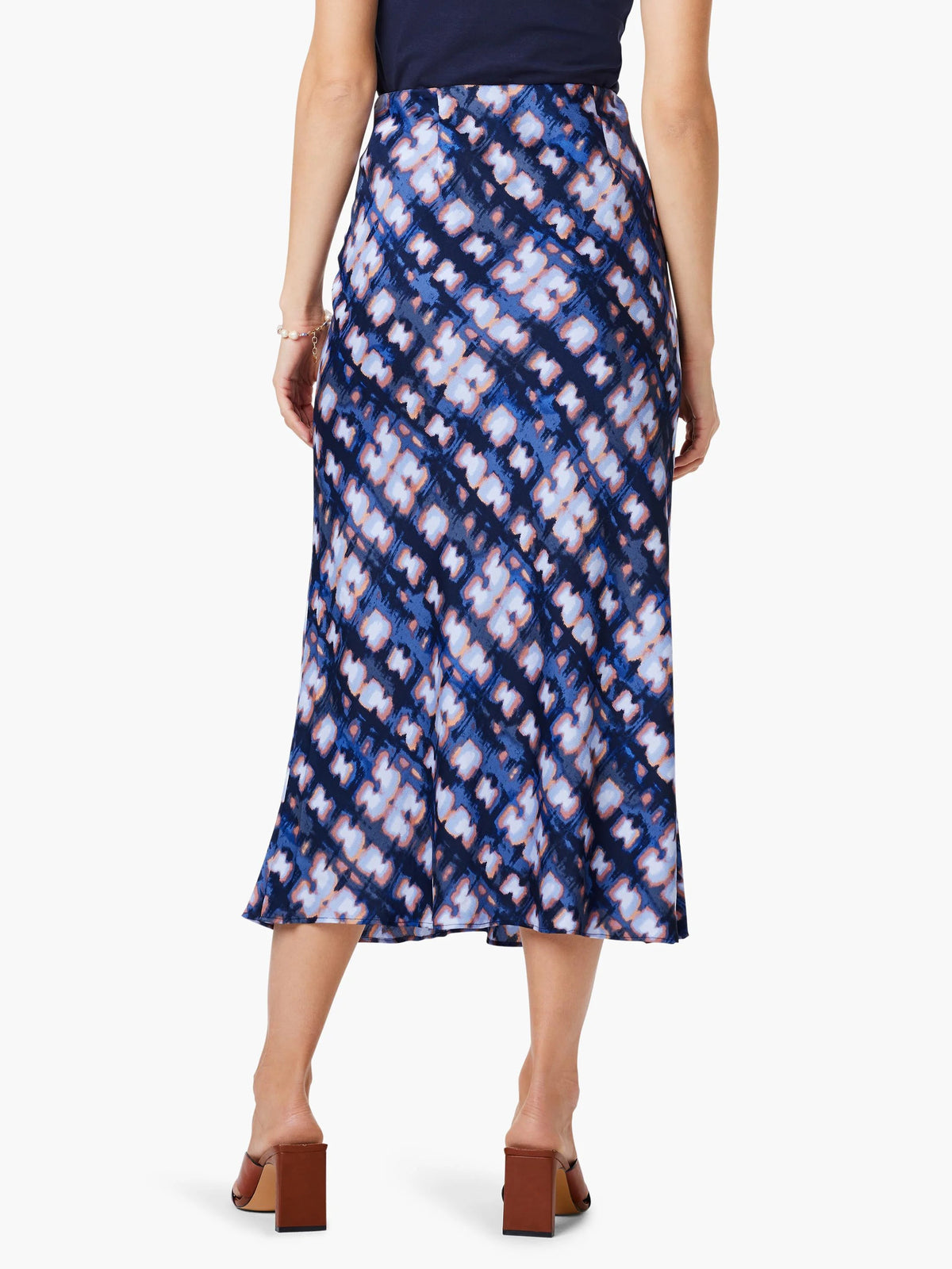 Shibori Glow Slip Skirt