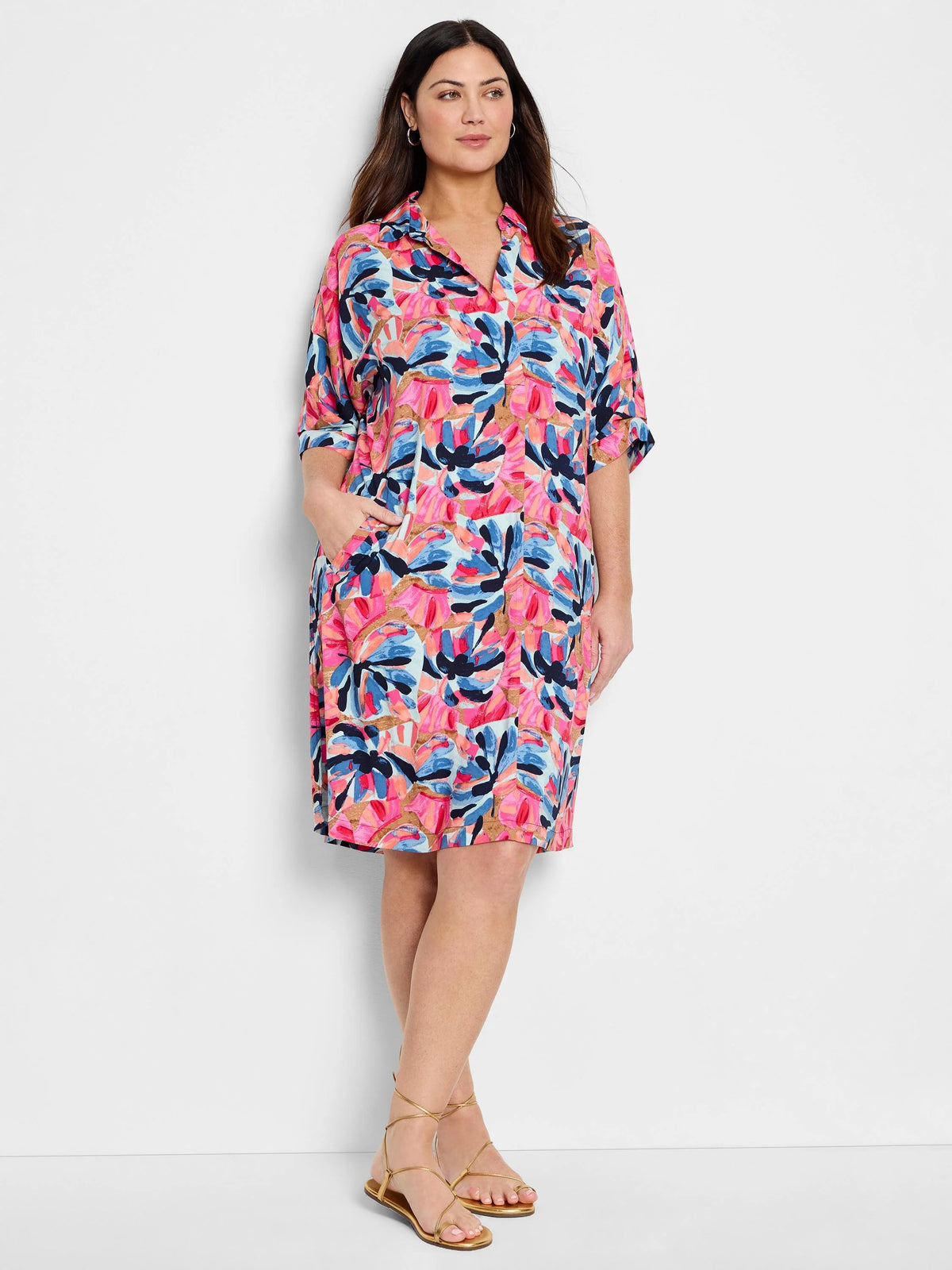 Firework Foliage Polished Devon Dress