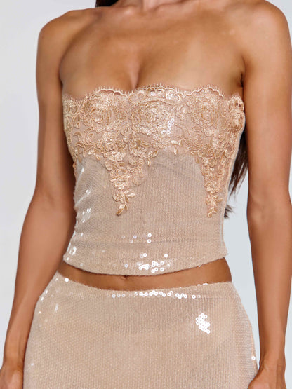 Saela Top Beige