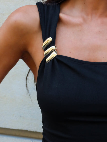 Silvia Playsuit Black