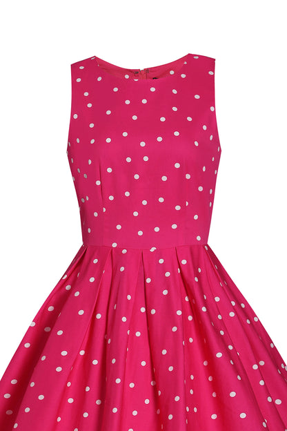 Lola 50's Retro Swing Dress in Hot Pink
