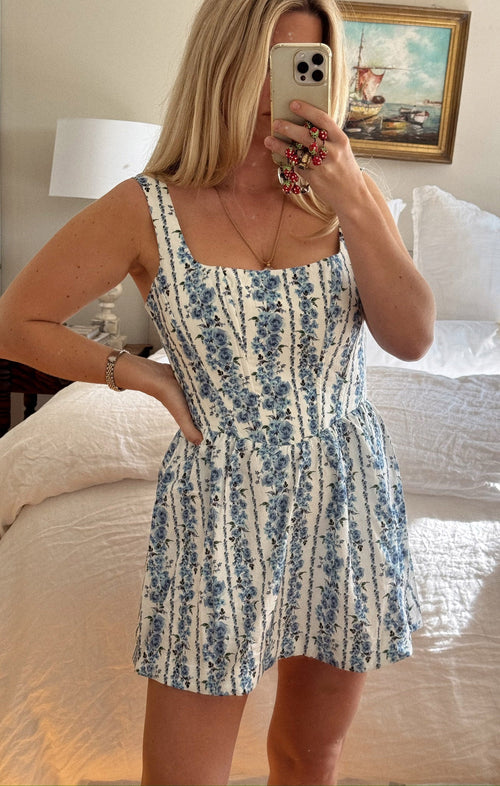 Nina Skort Dress ~ Blue Bliss Stripe