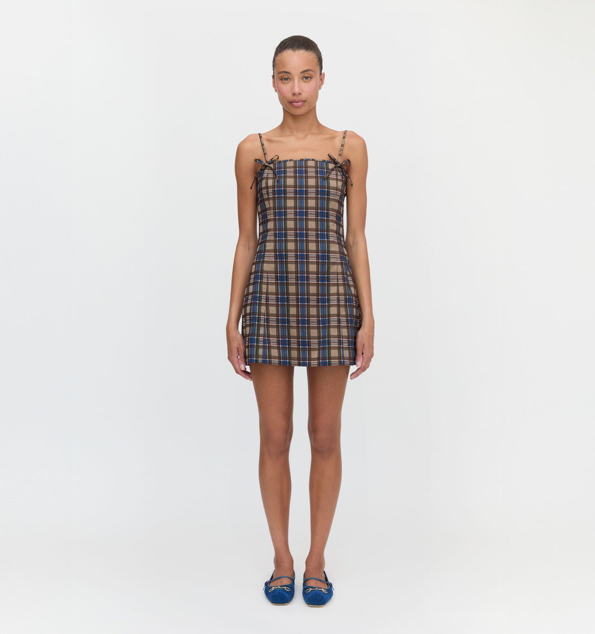 The Rennie Dress - Brown Spencer Plaid
