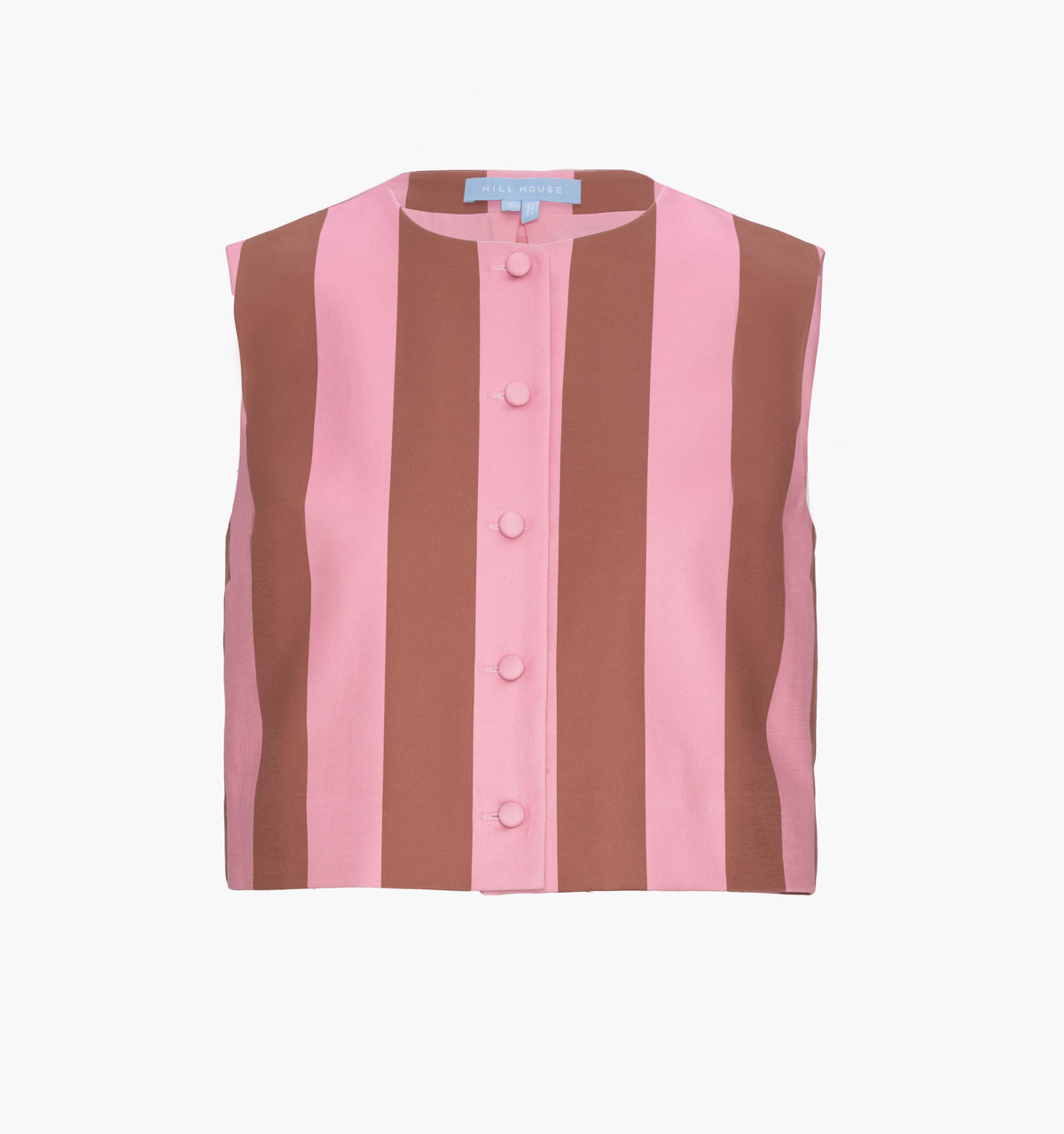The Rosalie Top - Coral Cabana Stripe