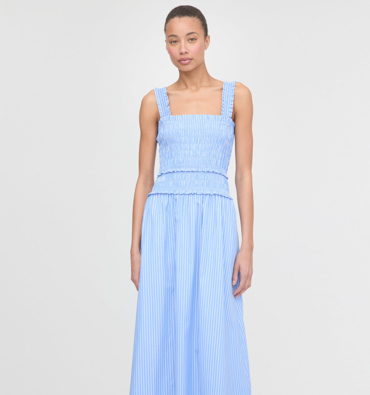 The Azalea Maxi Nap Dress - Blue Stripe