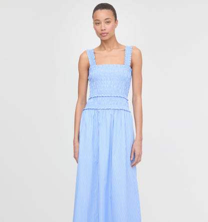 The Azalea Maxi Nap Dress - Blue Stripe