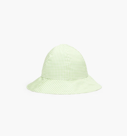 The Baby Sunhat - Lime Gingham