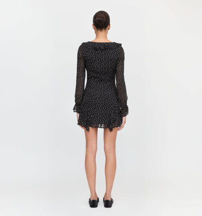 The Bridget Dress - Black Polka Dot