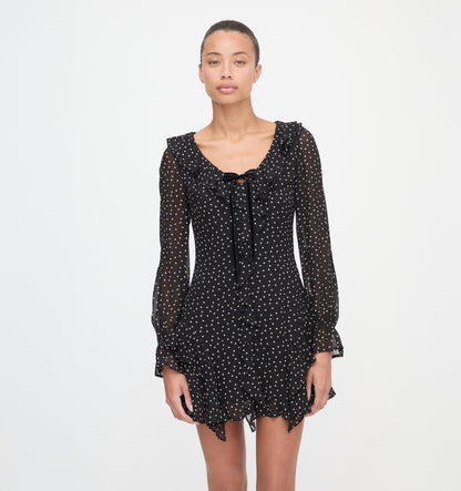 The Bridget Dress - Black Polka Dot