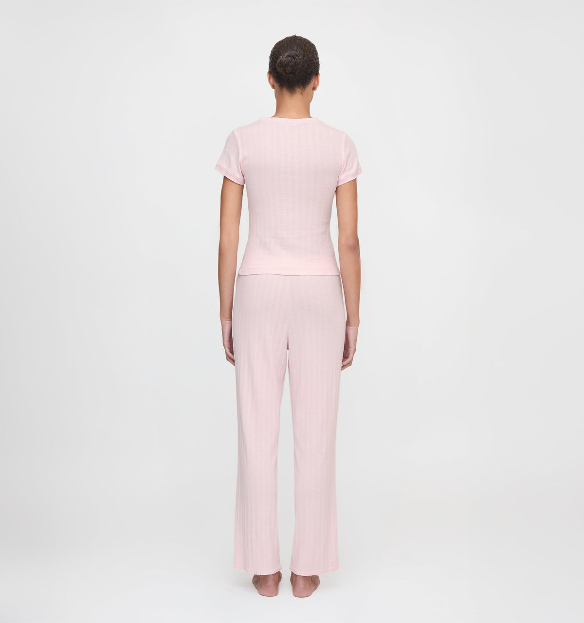 The Cleo Pointelle Set - Light Pink