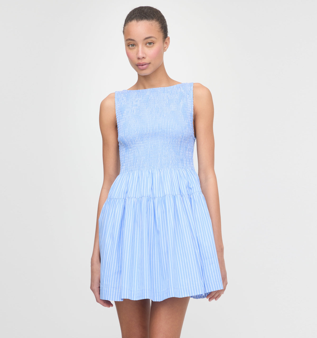 The Cosima Mini Nap Dress - Blue Stripe