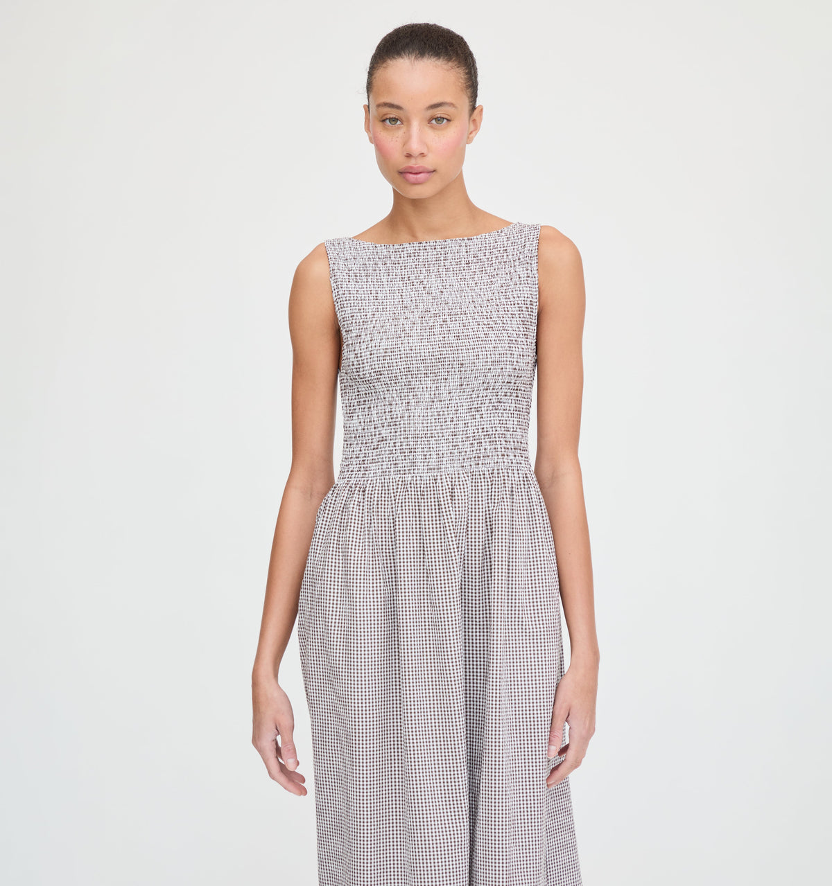 The Cosima Nap Dress - Chocolate Gingham