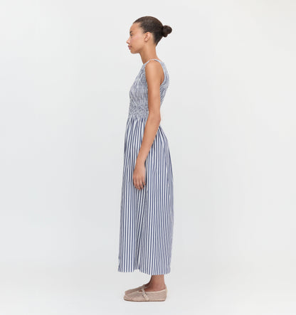 The Cosima Nap Dress - Navy Stripe