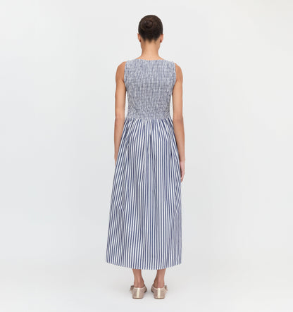 The Cosima Nap Dress - Navy Stripe