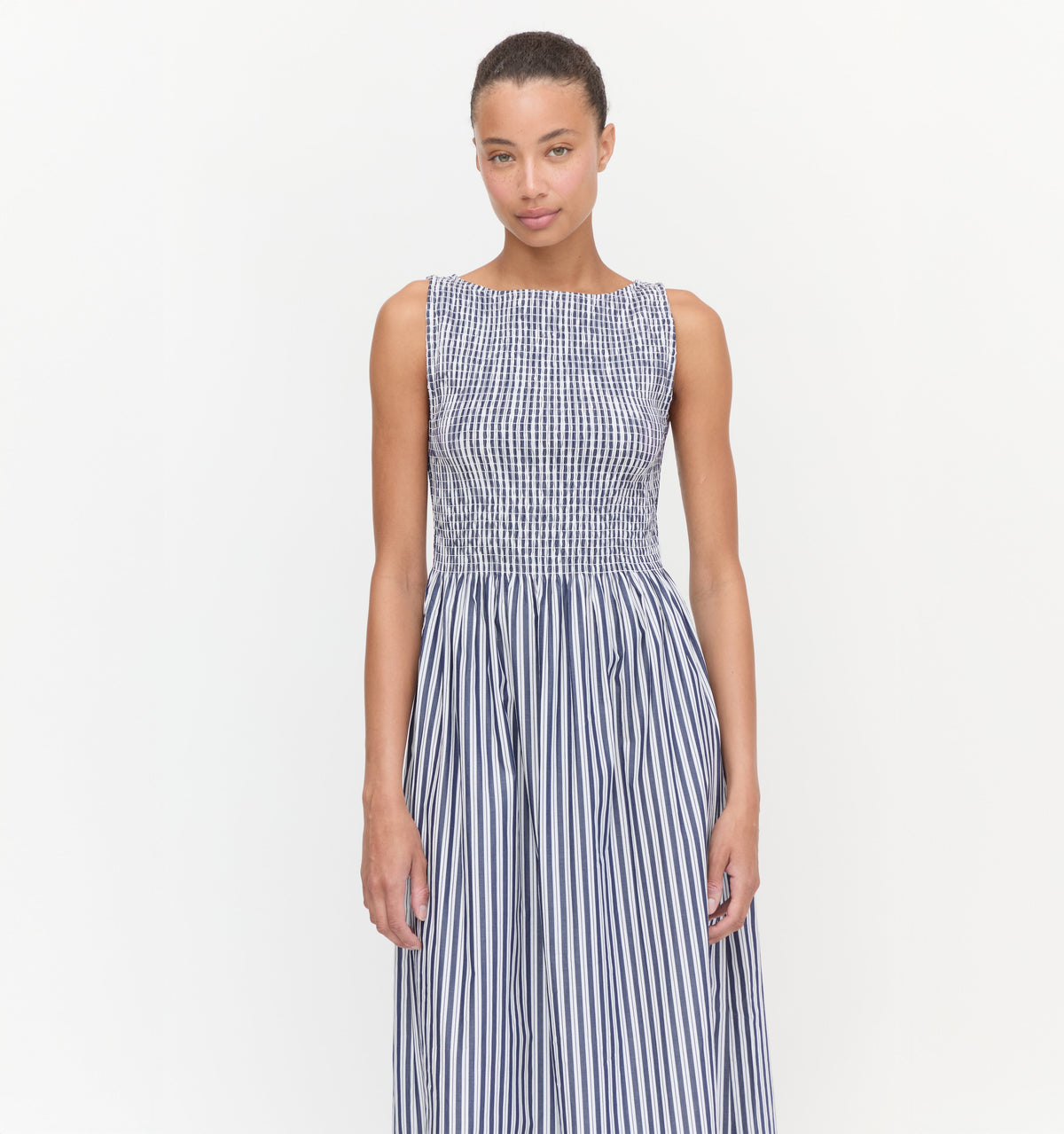 The Cosima Nap Dress - Navy Stripe