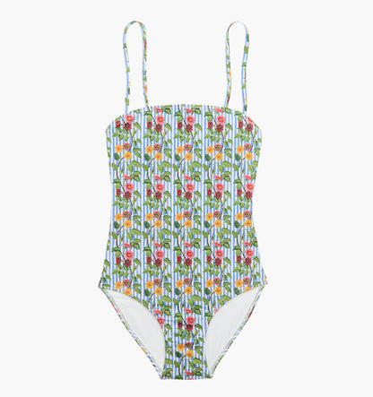 The Giana One Piece - Geranium Stripe